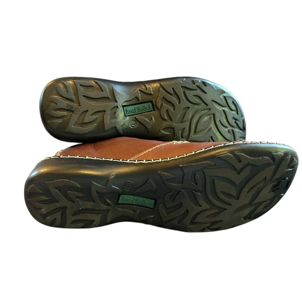 Josef Seibel Brown Leather Oxford Shoes Women's Size‎ 37 / US 6.5–7 Comfort - Picture 8 of 9